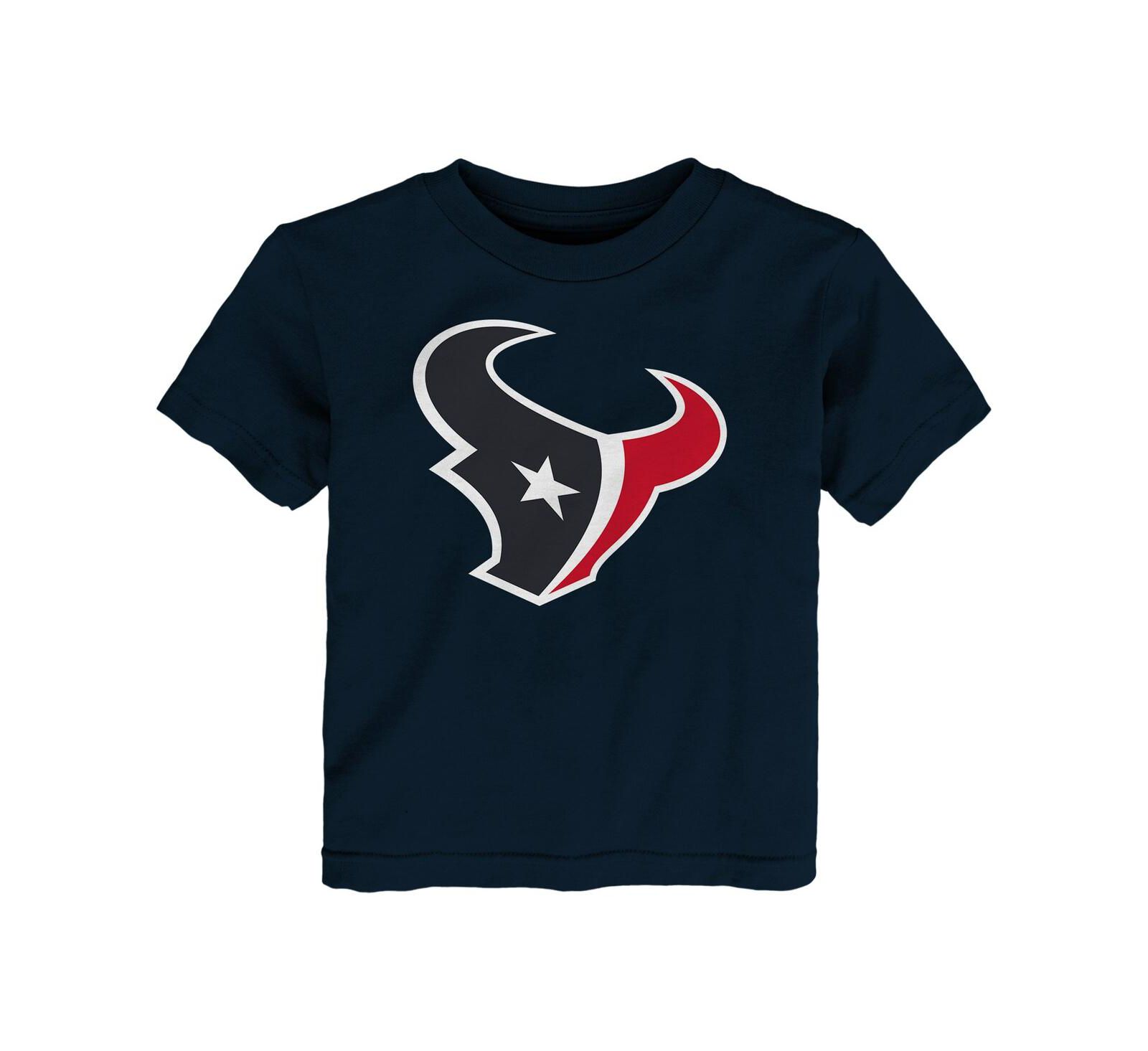 Футболка Outerstuff Big Boys and Girls Navy Houston Texans Primary Logo