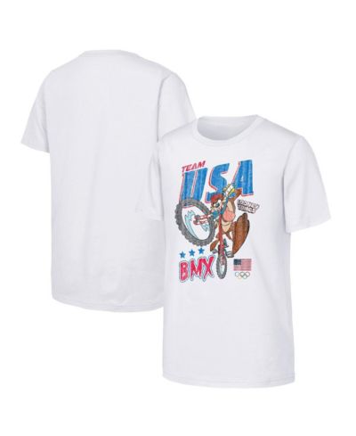 Детская футболка Outerstuff Looney Tunes Tasmanian Devil Team USA, белая