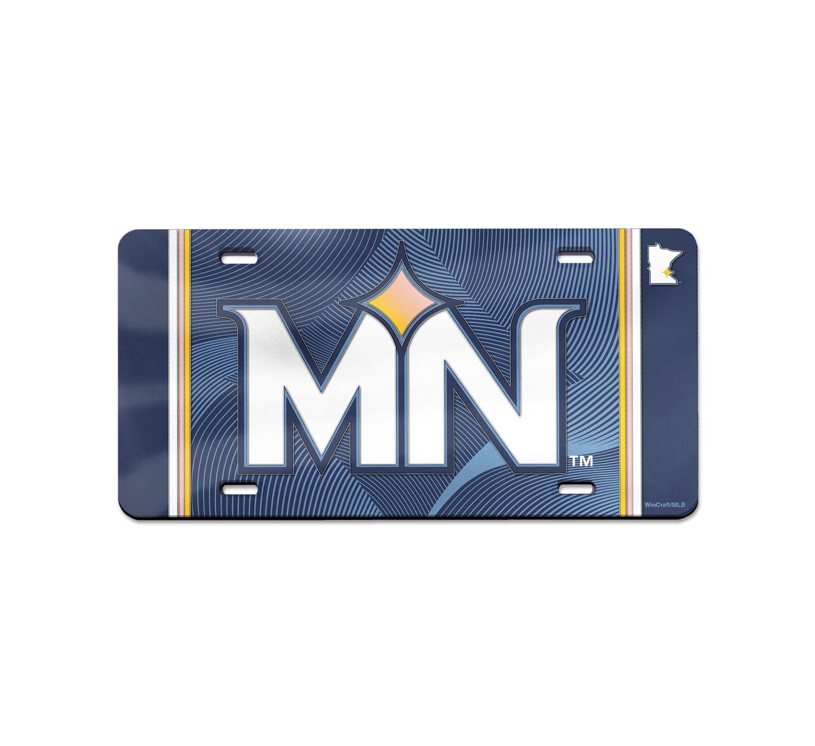 Номерная табличка Wincraft Minnesota Twins 2024 City Connect Laser Cut Acrylic License Plate