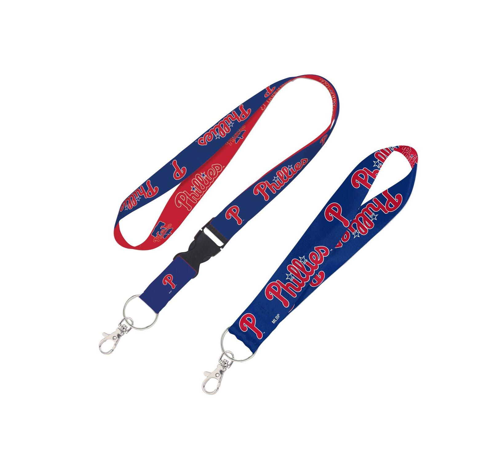 Wincraft Philadelphia Phillies 2-Pack Lanyard with Detachable Buckle Key Strap Set