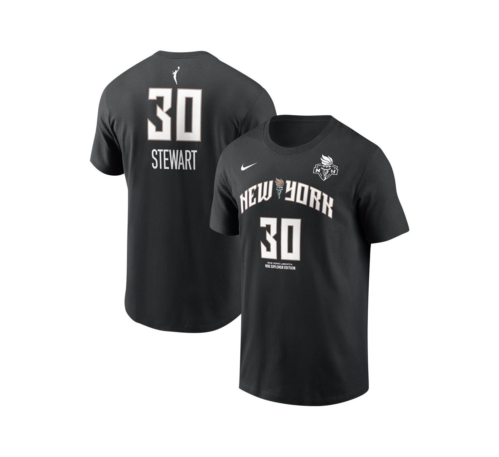 Nike Men's and Women's Breanna Stewart Black New York Liberty Explorer Edition Name & Number T-Shirt