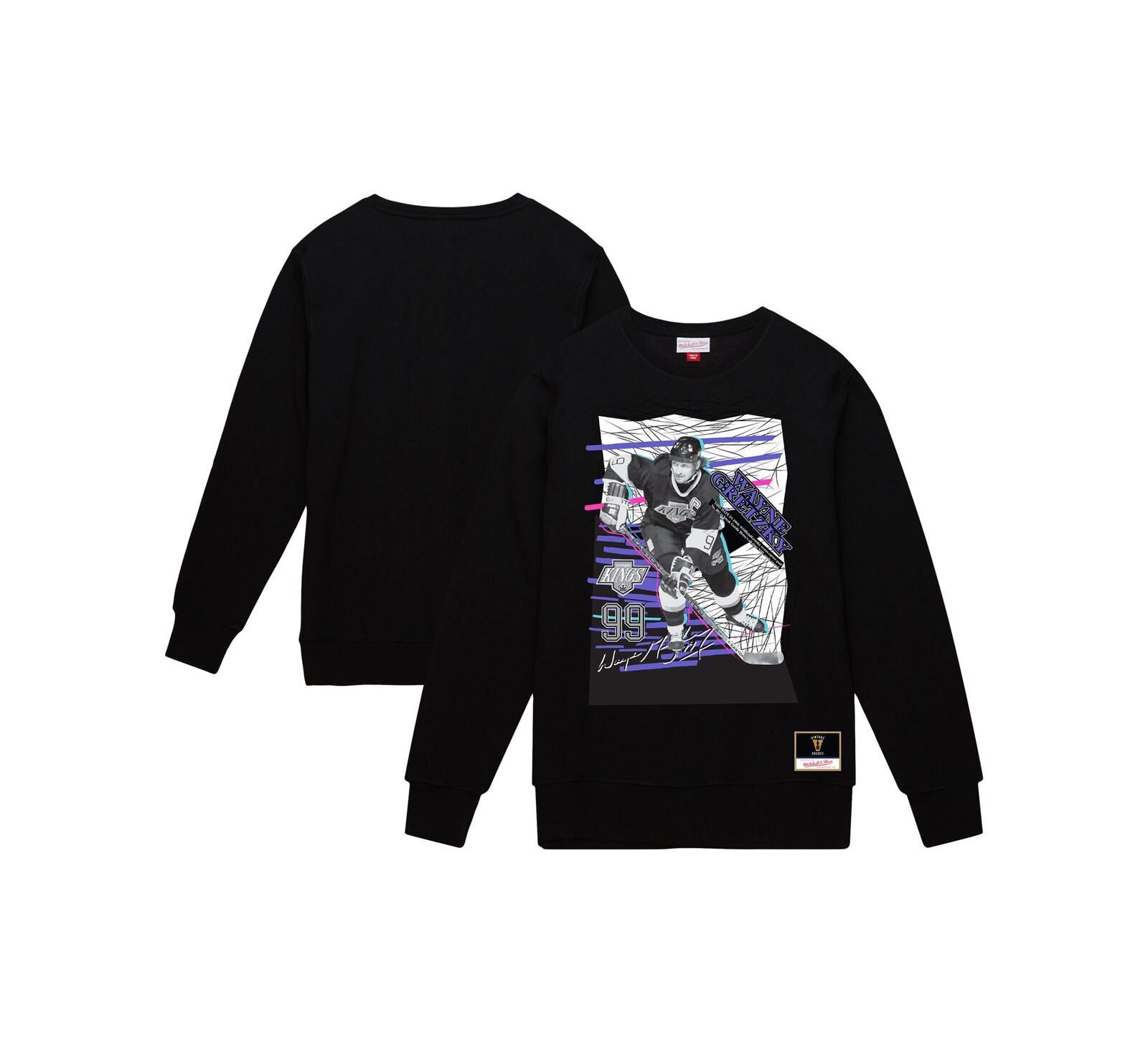 Мужская толстовка Mitchell & Ness Wayne Gretzky Los Angeles Kings Streak Pullover, черная