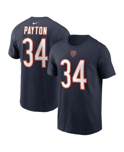 Nike Men's Walter Payton Navy Chicago Bears Retired Player Name & Number T-Shirt