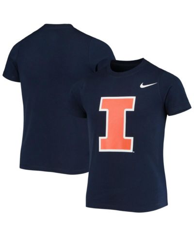 Детская футболка Nike с логотипом Illinois Fighting Illini, темно-синяя