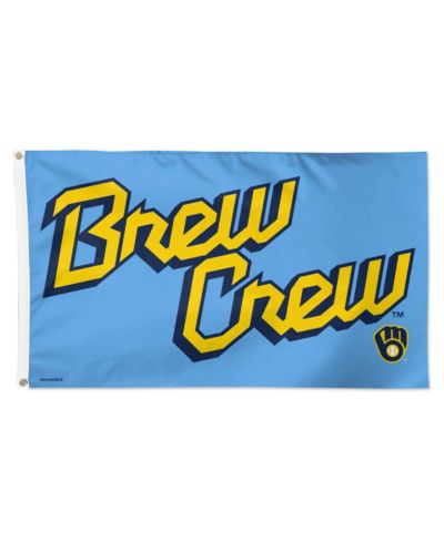 Флаг Wincraft Milwaukee Brewers City Connect Deluxe, 3' x 5'