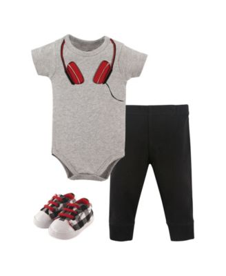 Комплект из 3 предметов Treasure Cotton Layette с обувью