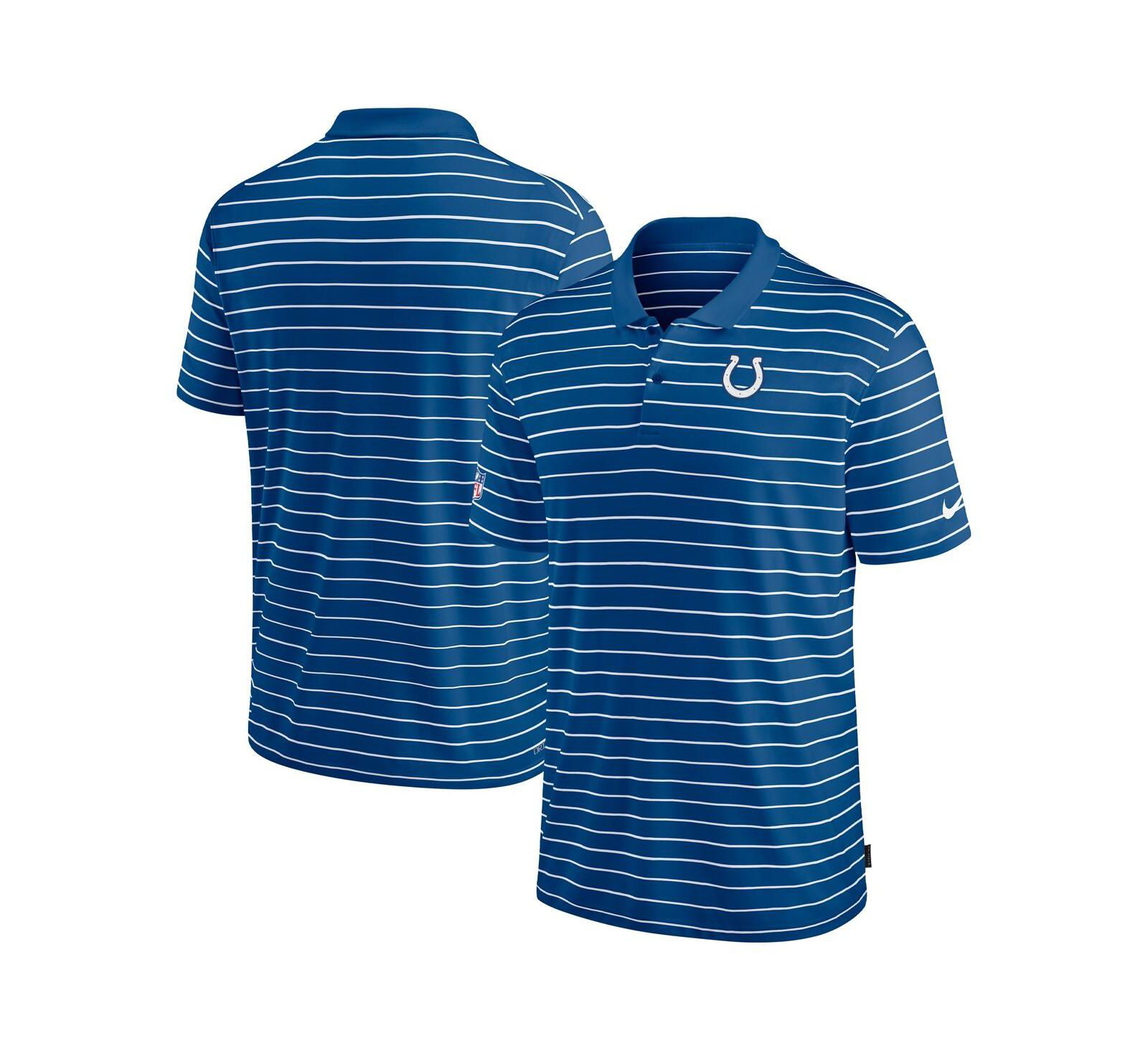 Nike Men's Royal Indianapolis Colts Sideline Lock Up Victory Performance Polo