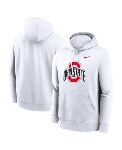 Nike мужская флисовая толстовка с капюшоном Ohio State Buckeyes Primetime Evergreen Club