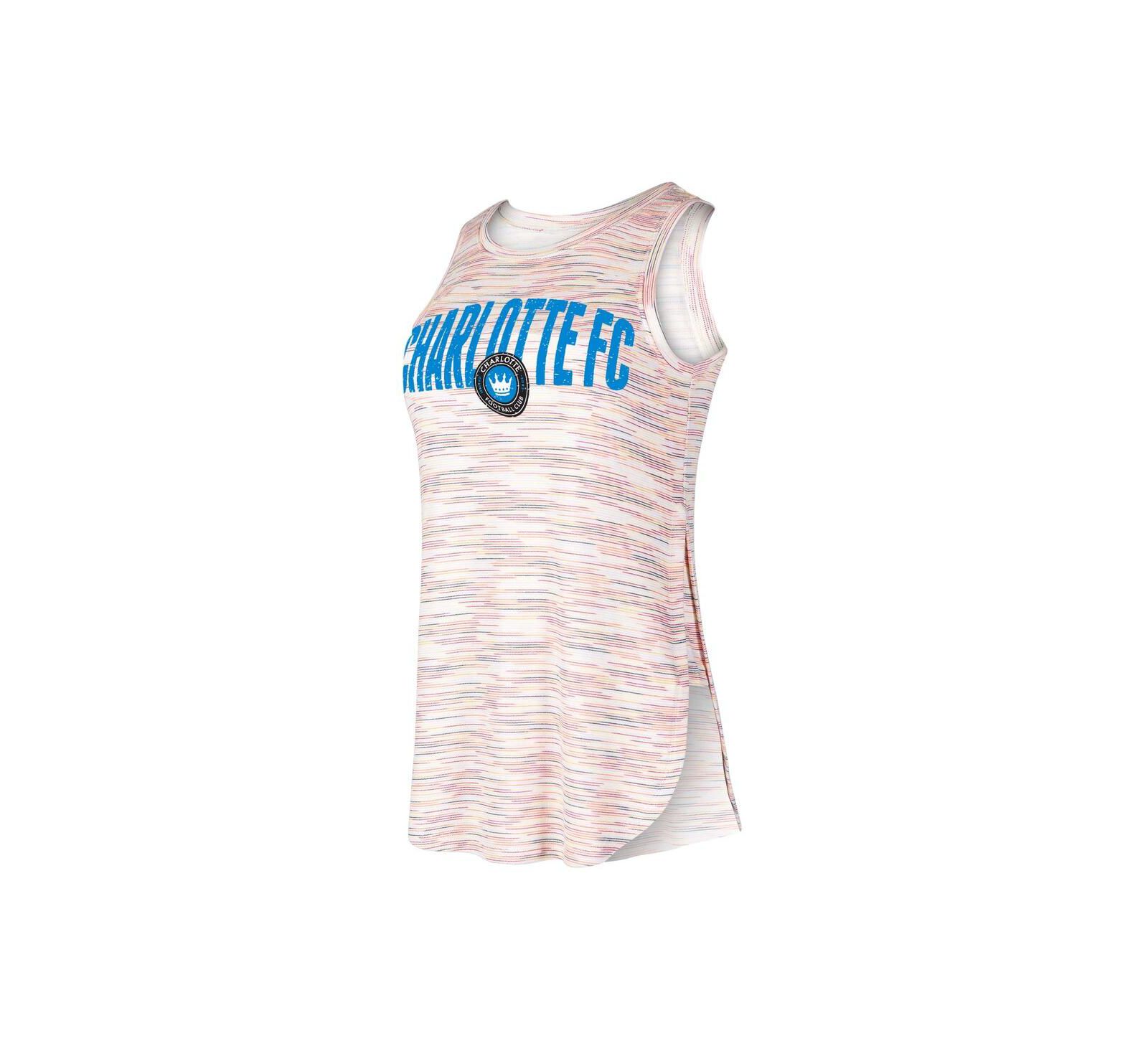 Женская майка Concepts Sport White Charlotte FC Sunray Tri-Blend