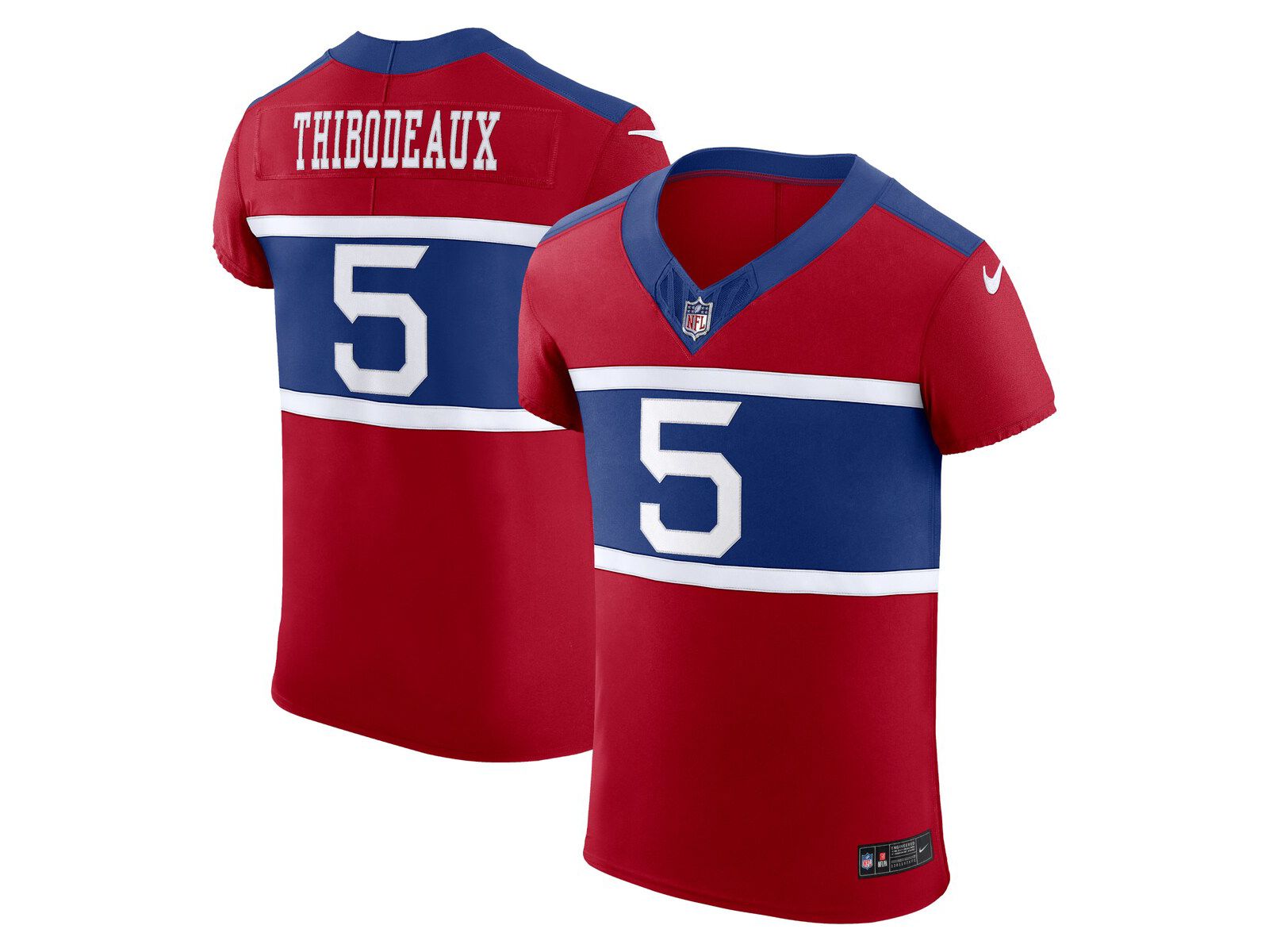 Мужская игровая джерси Nike Kayvon Thibodeaux Century Red New York Giants Alternate Vapor F.U.S.E. Elite