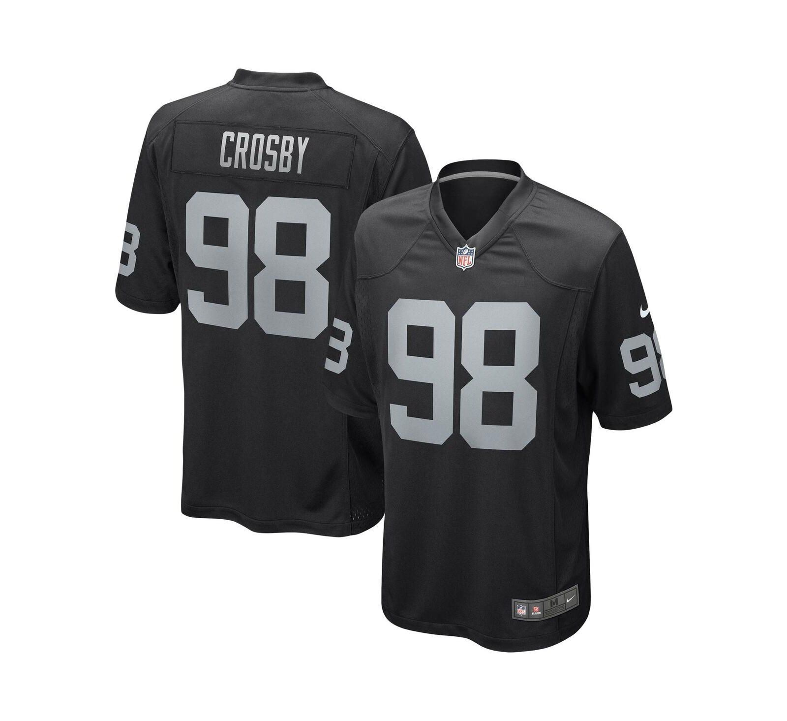 Мужская джерси Nike Maxx Crosby Las Vegas Raiders Alternate Game