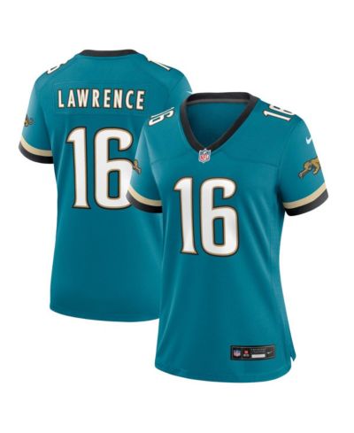 Женская игровая джерси Nike Trevor Lawrence Teal Jacksonville Jaguars Prowler Throwback
