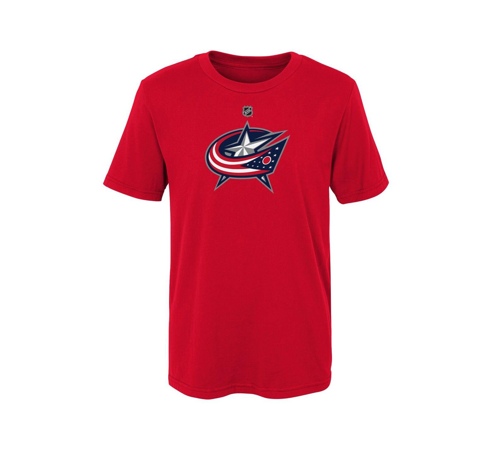 Outerstuff Big Boys and Girls Red Columbus Blue Jackets Primary Logo T-Shirt