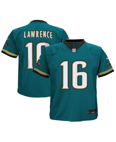 Детская игровая джерси Nike Trevor Lawrence Teal Jacksonville Jaguars Prowler Throwback Player