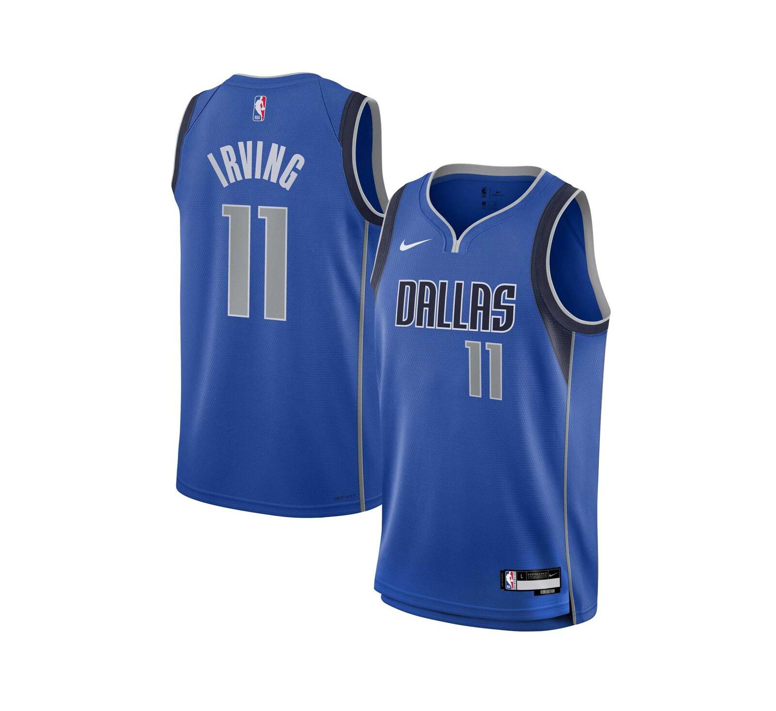 Nike джерси Kyrie Irving Blue Dallas Mavericks Swingman для мальчиков и девочек Icon Edition