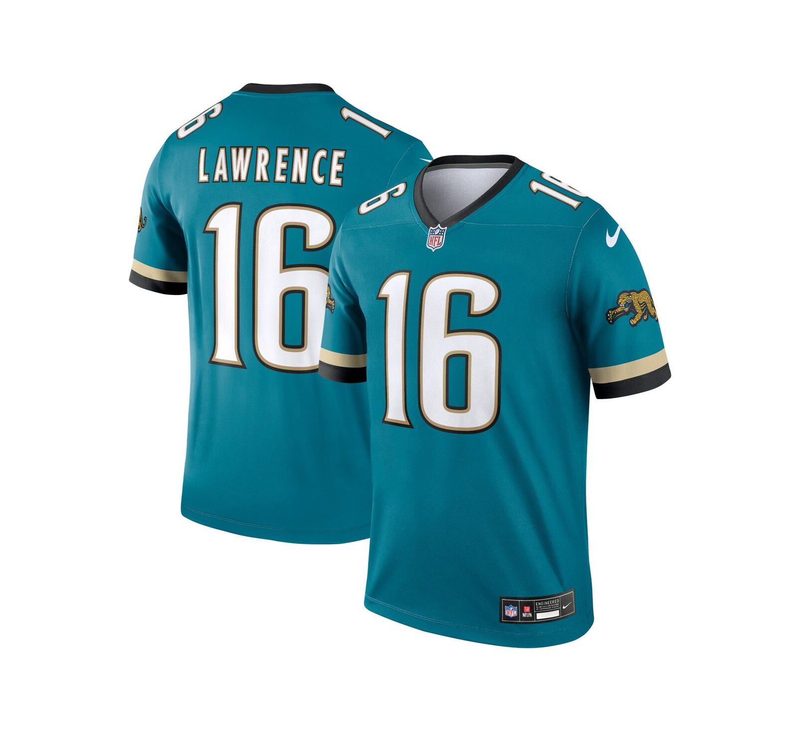 Мужская джерси Nike Trevor Lawrence Jacksonville Jaguars Prowler Throwback Legend