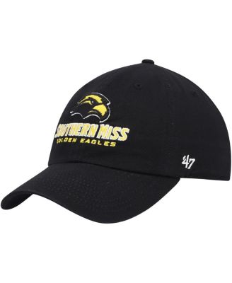 '47 Brand Men's Black Southern Miss Golden Eagles Clean Up Adjustable Hat