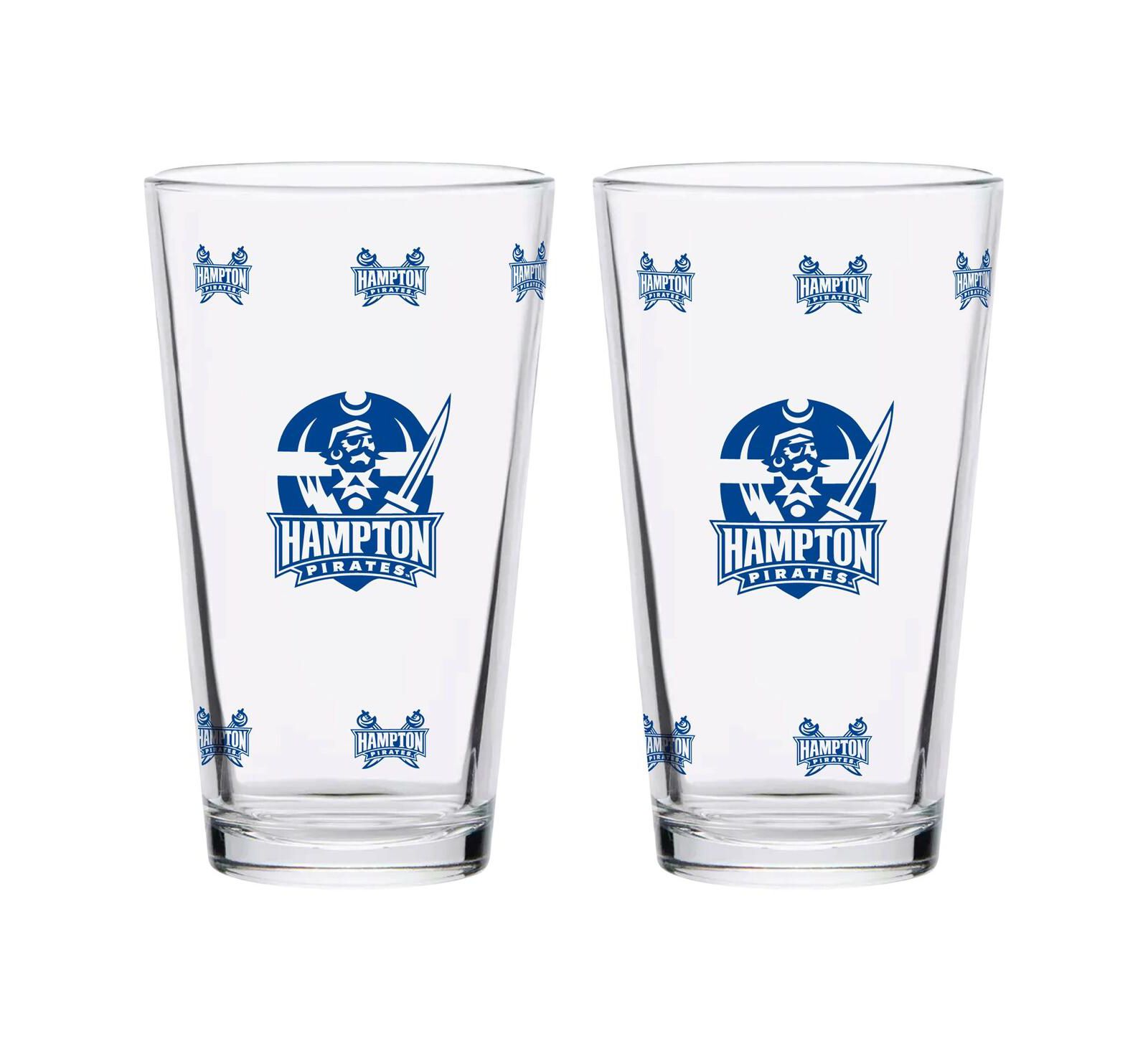 Indigo Falls Hampton Pirates Two-Pack Knockout 16oz. Pint Glass Set