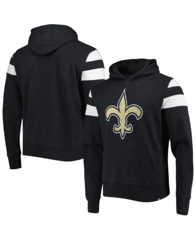 '47 Brand Men's Heathered Black New Orleans Saints Premier Nico Pullover Hoodie