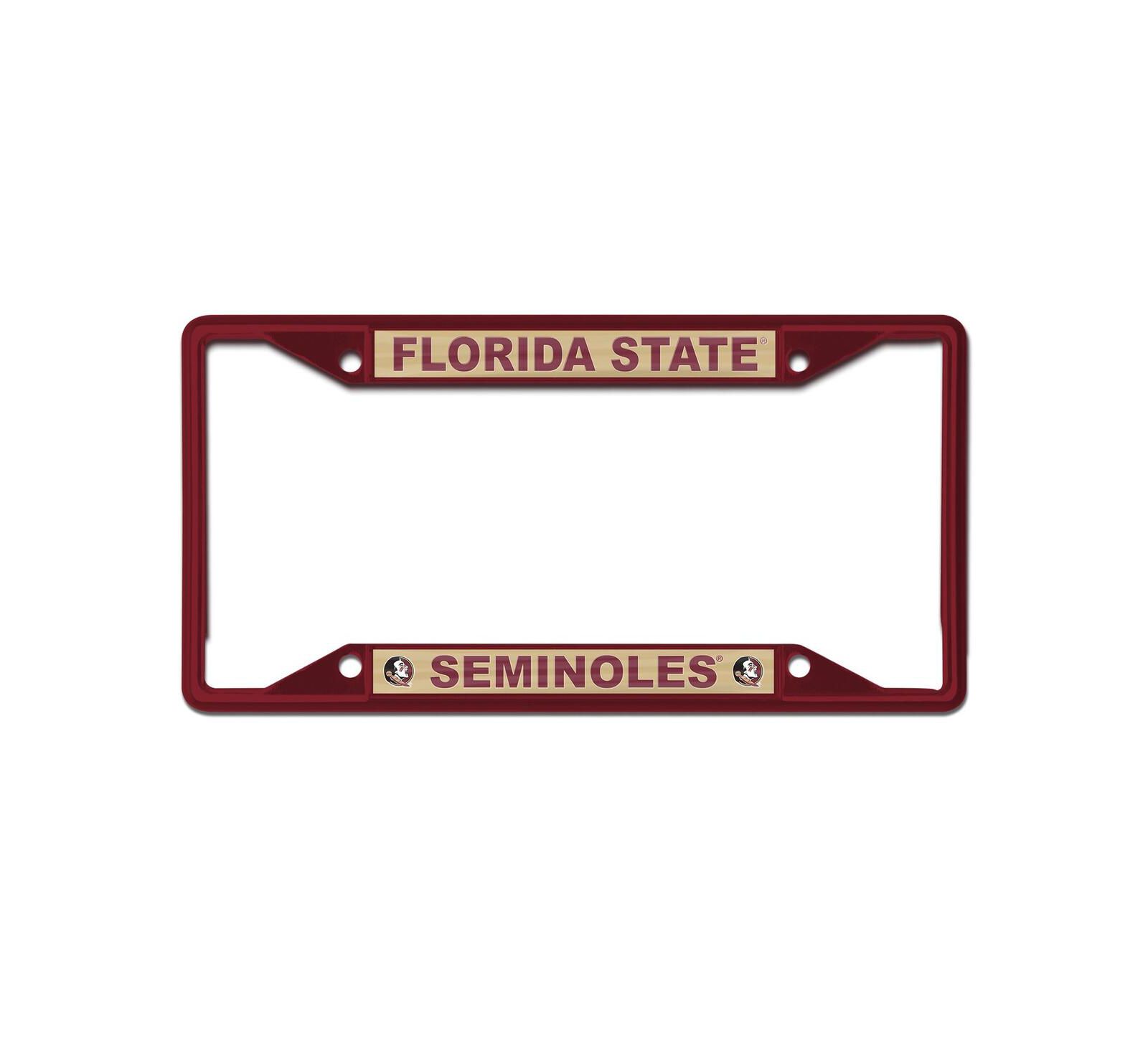 Wincraft Florida State Seminoles Chrome Color License Plate Frame