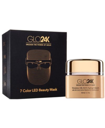 7 Color LED Beauty Mask + 24k Timeless Anti-Aging Cream.