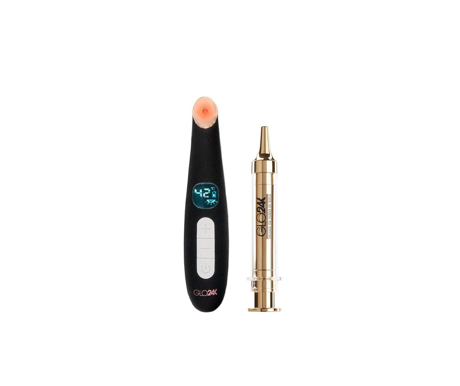 Массажер для красоты GLO24K LED Eye Care + 24k Express Facelift Cream