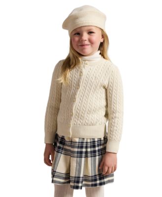 Детский кардиган Polo Ralph Lauren с металлическим жаккардовым узором для девочек 2T-6X
