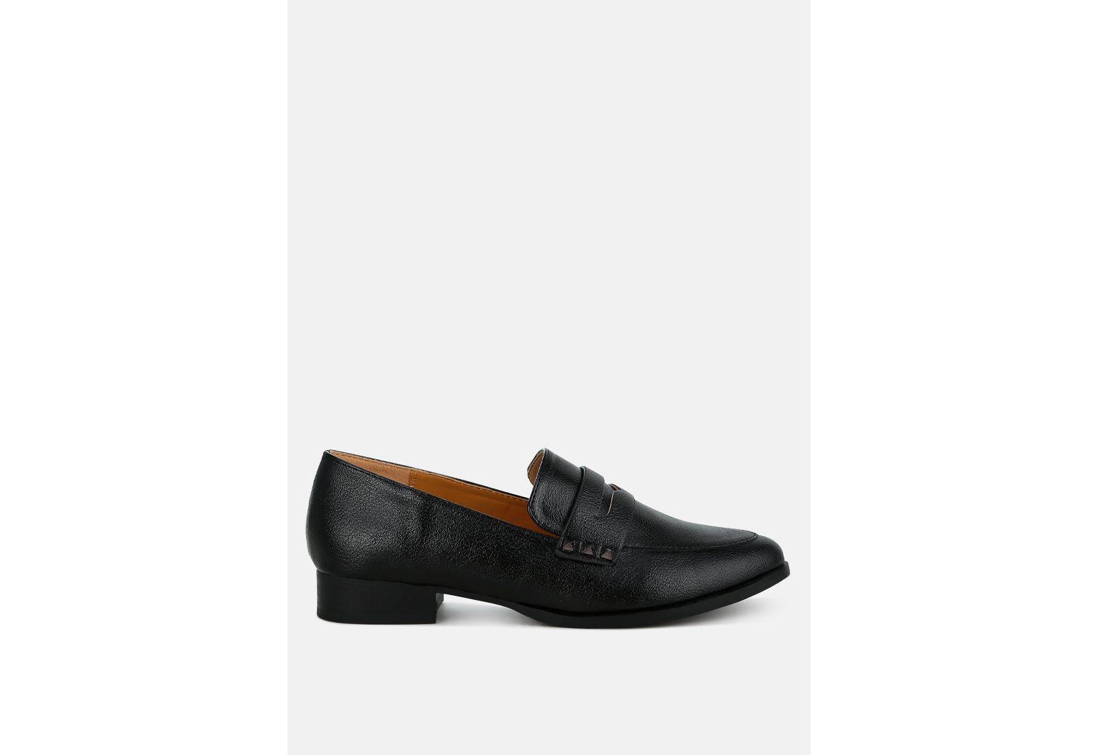 Rag and Co Womens Potania Penny Strap Metallic Loafers