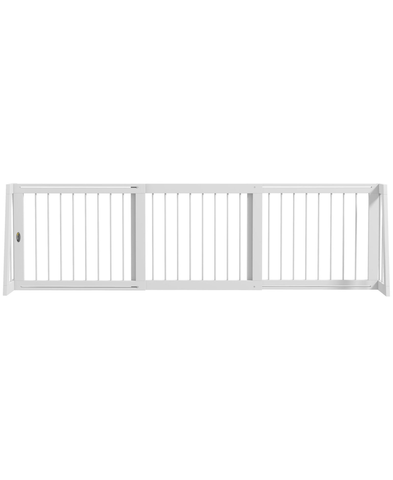 PawHut Freesding Pet Gate with Retractable Length, 28"-75",