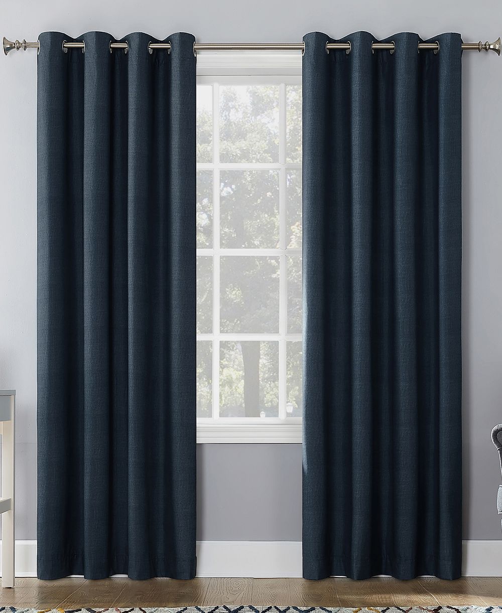 Sun Zero Duran Thermal Insulated 100% Blackout Grommet Curtain Panel, 50" x 84