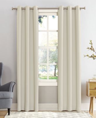 Sun Zero Preston Energy Saving Blackout Grommet Curtain Panel