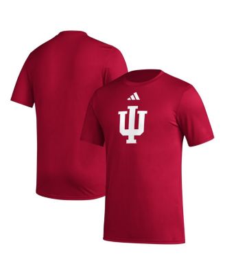 Мужская футболка adidas Crimson Indiana Hoosiers Primary Locker Logo AEROREADY