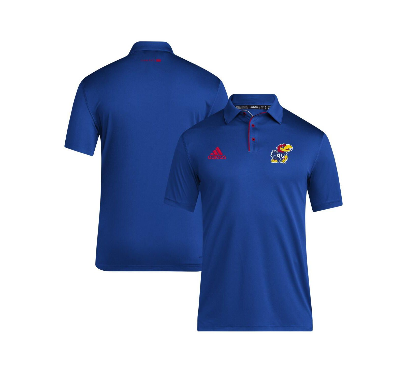 adidas Мужской поло AEROREADY Royal Kansas Jayhawks 2024