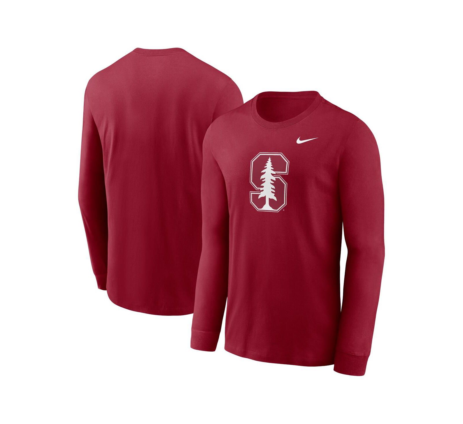 Nike Мужская футболка Cardinal Stanford Cardinal Primary Logo Long Sleeve