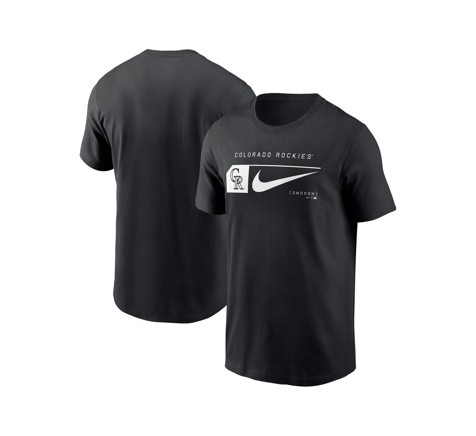 Мужская футболка Nike Black Colorado Rockies Fashion Graphic Swoosh