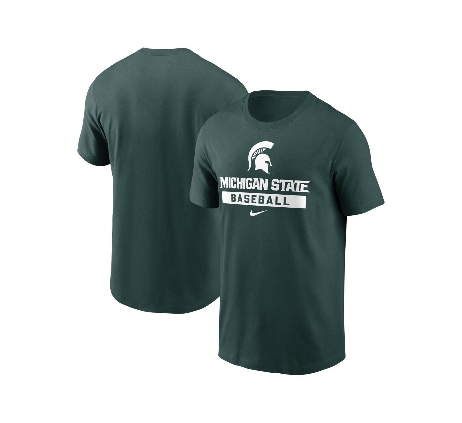 Nike Men's Green Michigan State Spartans Baseball T-Shirt