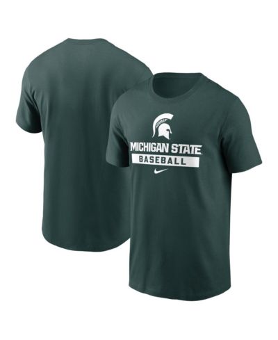Мужская футболка Nike Green Michigan State Spartans Baseball