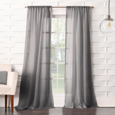 Полупрозрачная портьера No. 918 Silvia Crushed Texture Semi-Sheer Rod Pocket