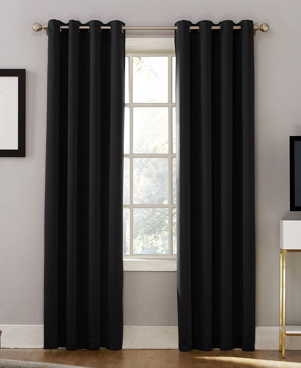 Sun Zero Oslo Blackout Grommet Curtain Panel, штора с люверсами, 100% blackout