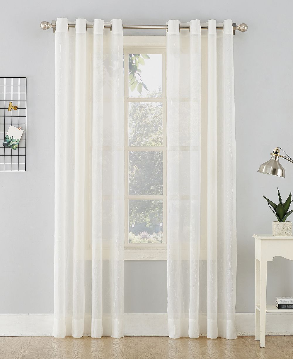 Панель шторы Crushed Sheer Voile Grommet