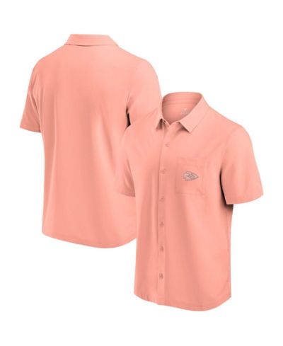 Мужская рубашка Fanatics Coral Kansas City Chiefs Front Office Button-Up