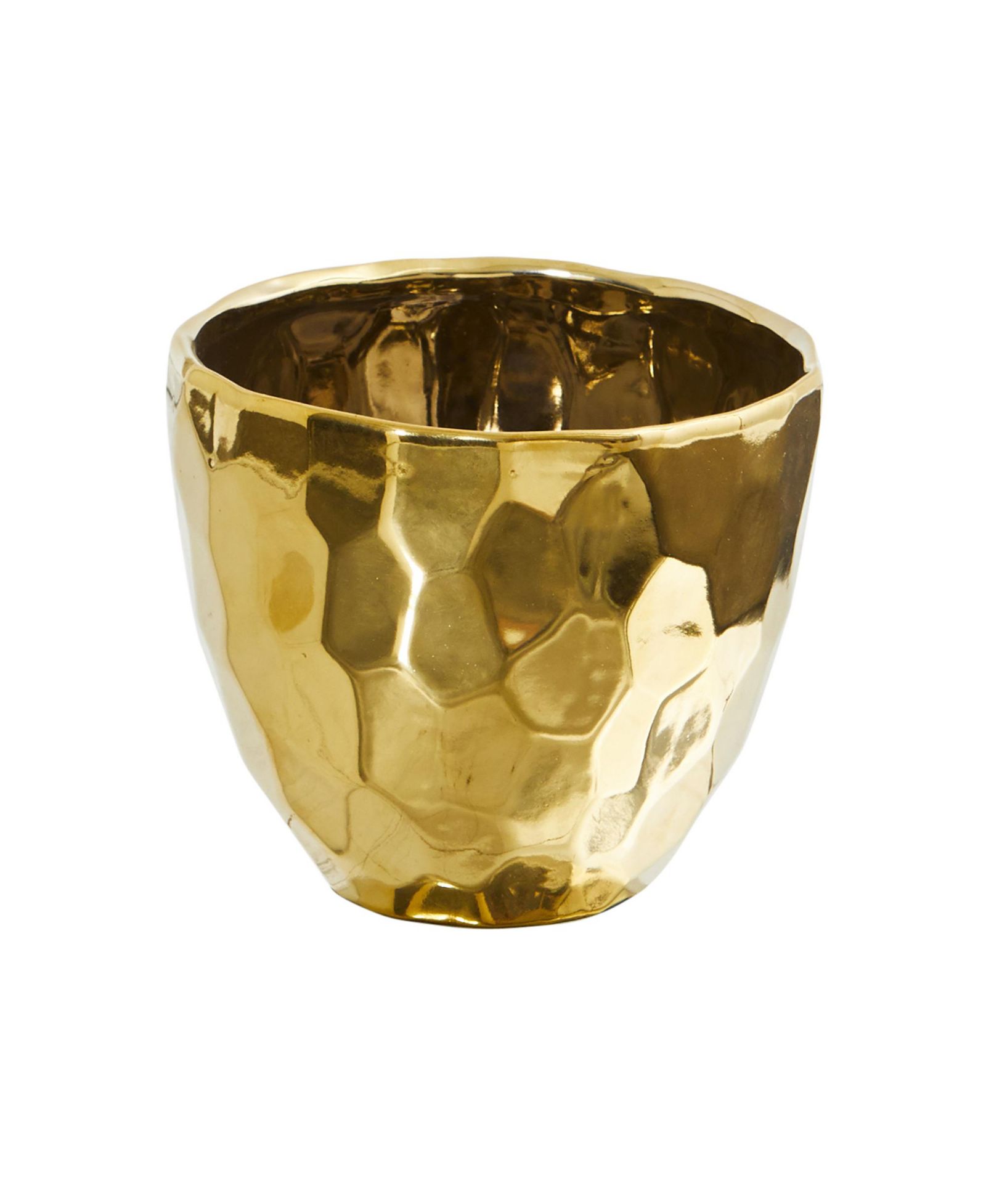 Designer Gold Cylinder Vase Luxurious Home Decor Accent