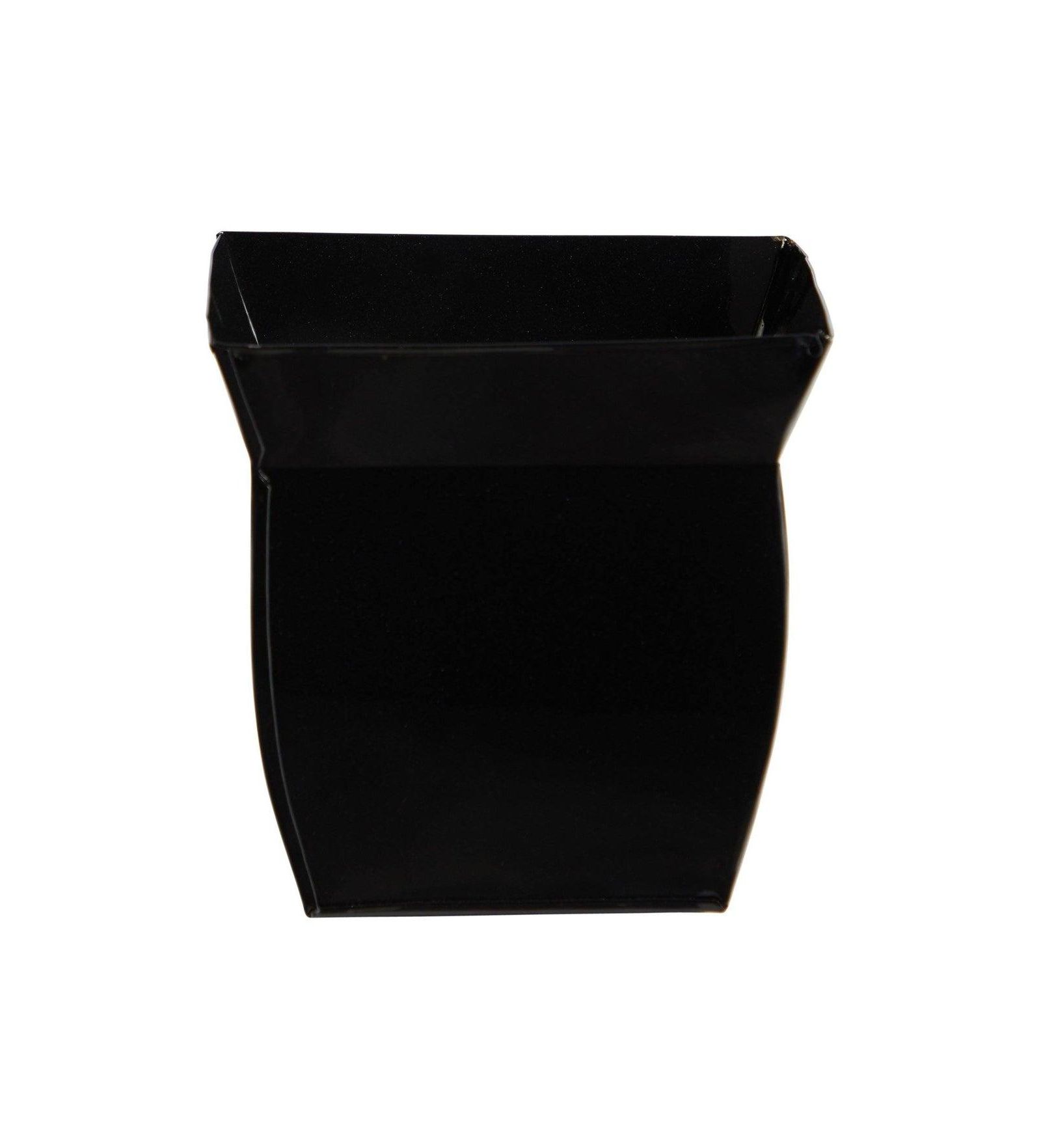 8 Inch Square Metal Planter Fluted Design Garden Pot