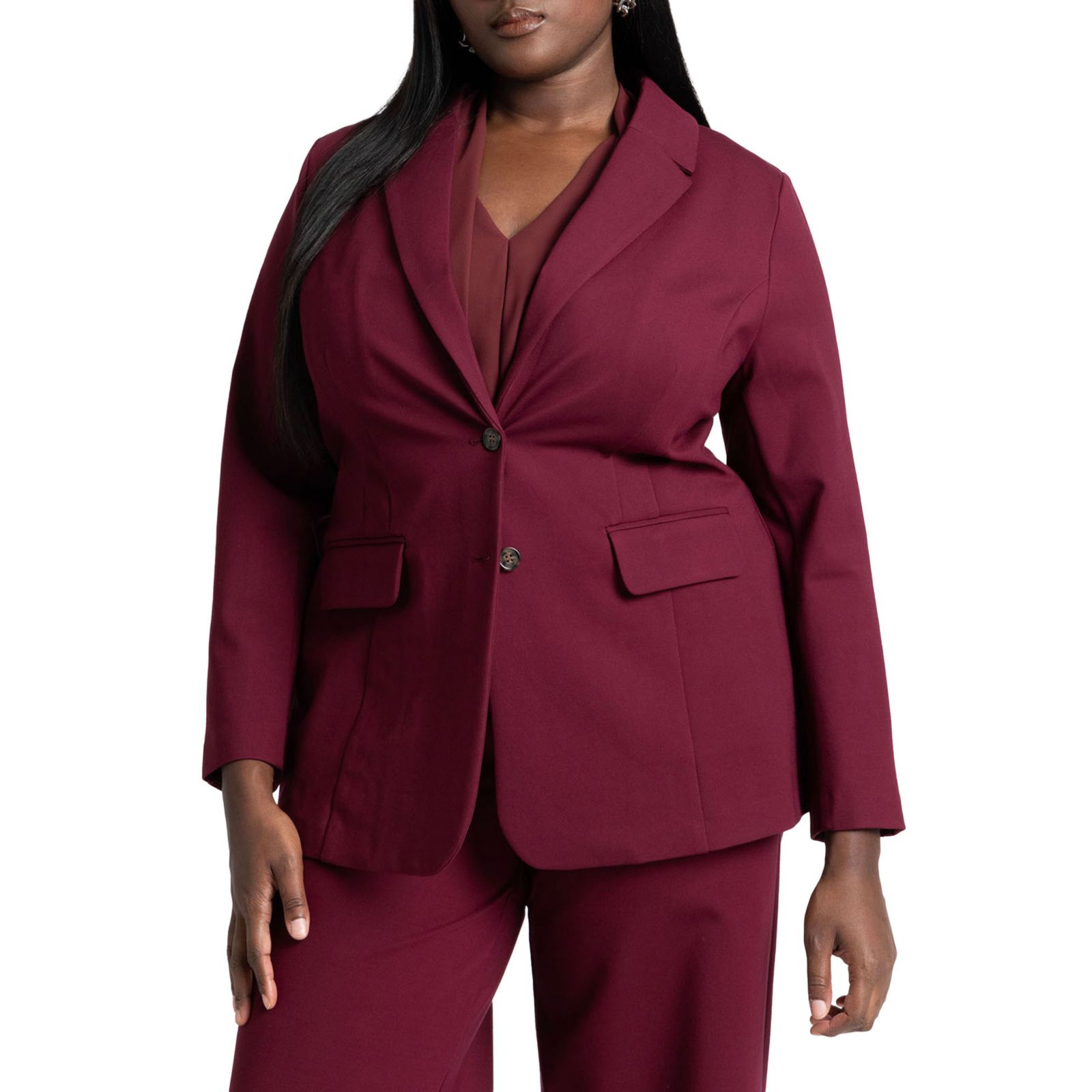 Блейзер ELOQUII Women's The Ultimate Stretch Long Two Button