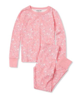 Florals on coral pink