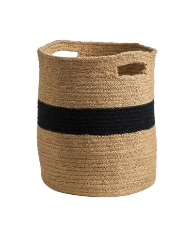 Плетеная корзина для хранения из хлопка, коричневая, 13.5 Inch
