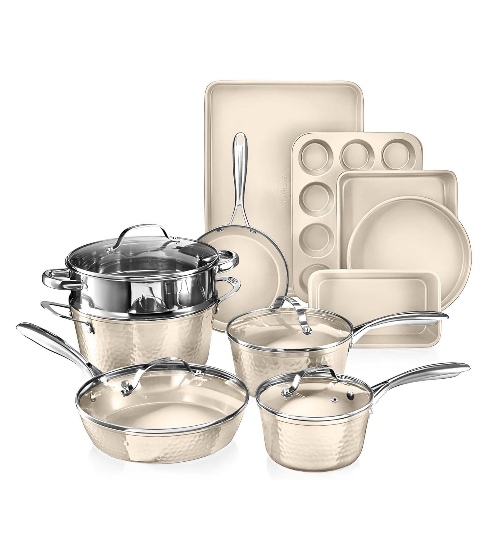 Gotham Steel Nonstick 15-Piece Cookware and Bakeware Set