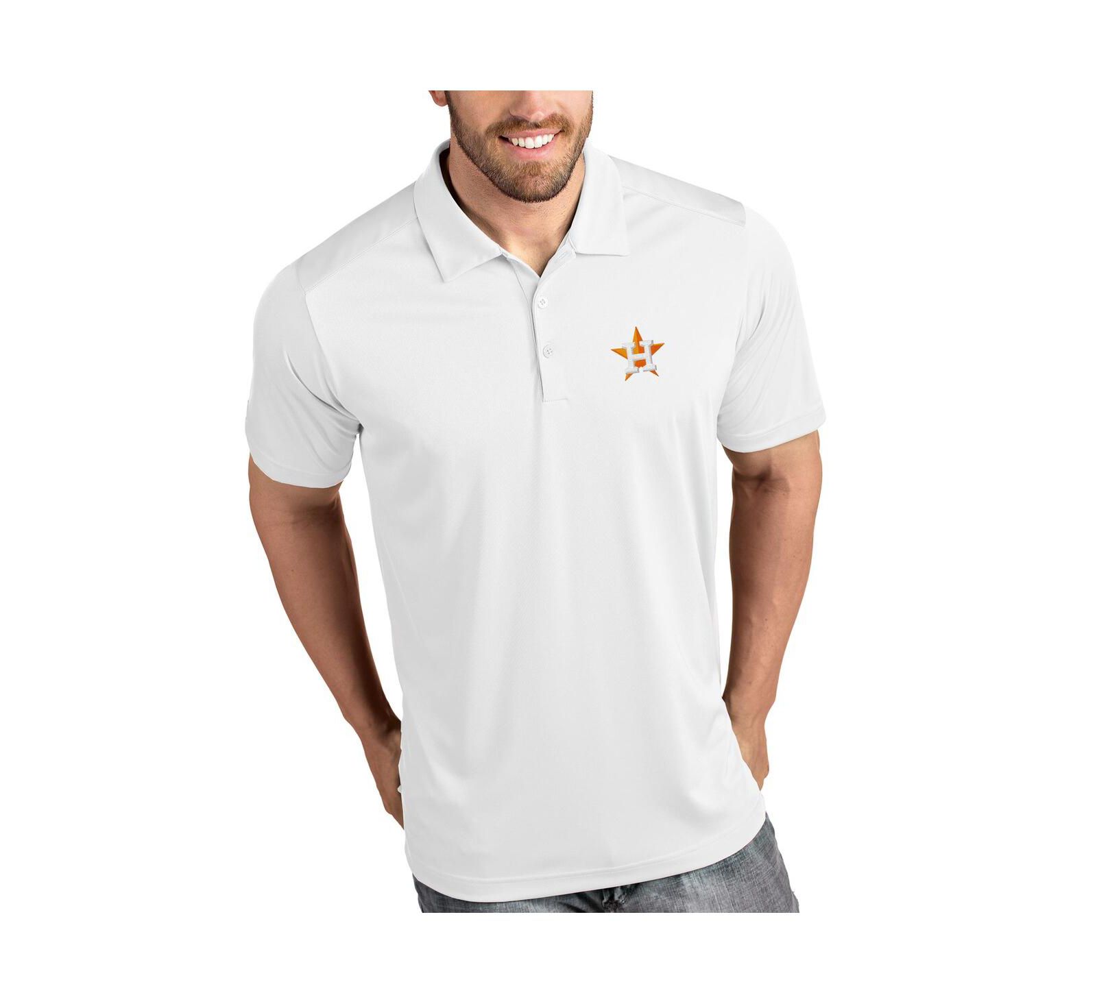 Antigua Men's White Houston Astros Tribute Polo