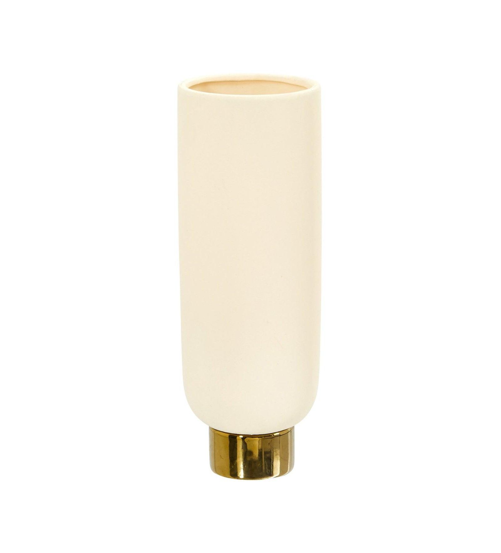 Ваза Slickblue 12.75" Elegance Ceramic Cylinder with Gold Accents