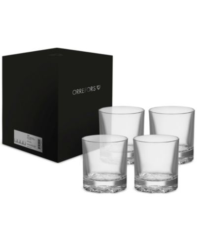 Orrefors Carat стаканы для виски, набор из 4 шт